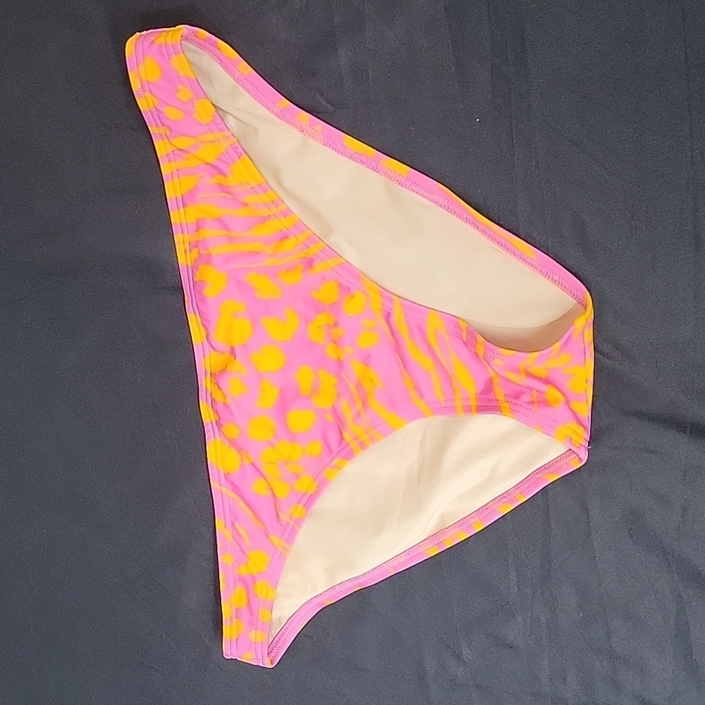 Color Splash Pink and Orange Bikini Bottom